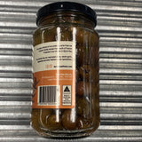Byron Bay Pitted Kalamata Olives from the South of France marinated in Herbs & Garlic 370g