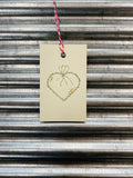 Heart Embroidery Gift Tags from Norma with Love