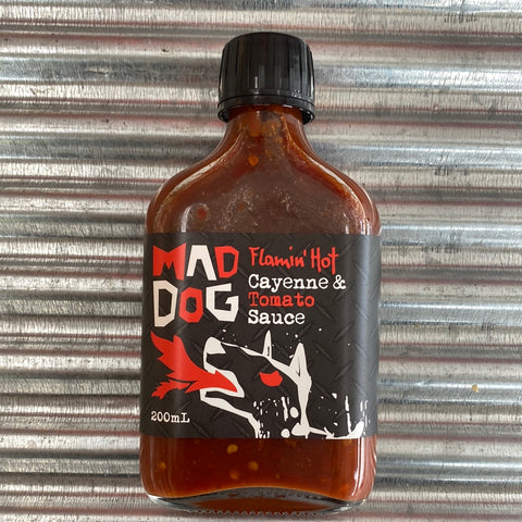 Mad Dog Flamin' Hot Cayene & Tomato Sauce 200ml