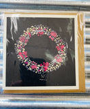 Wreath Embroidery Card from Norma with Love