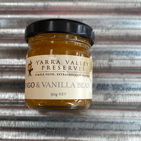 Yarra Valley Mango & Vanilla Bean Jam 50g