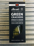 Roza's Gourmet Green Spinach & Sesame Crackers 120g