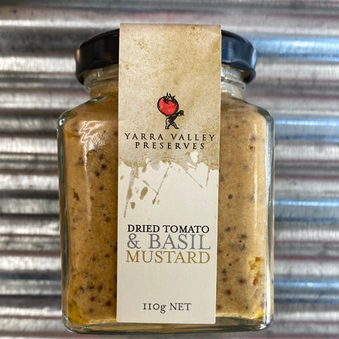 Yarra Valley Dried Tomato & Basil Mustard 110g