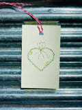 Heart Embroidery Gift Tags from Norma with Love