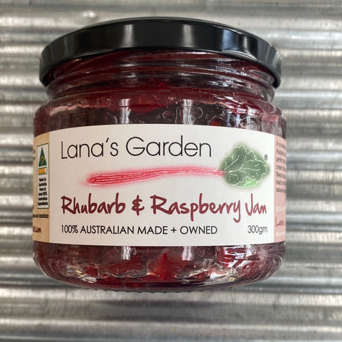 Lana's Rhubarb & Raspberry Jam 300g