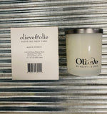 Olieve&Olie Olive Oil & Soy Wax Candle with Bergamot, Jasmine & Patchouli 300g