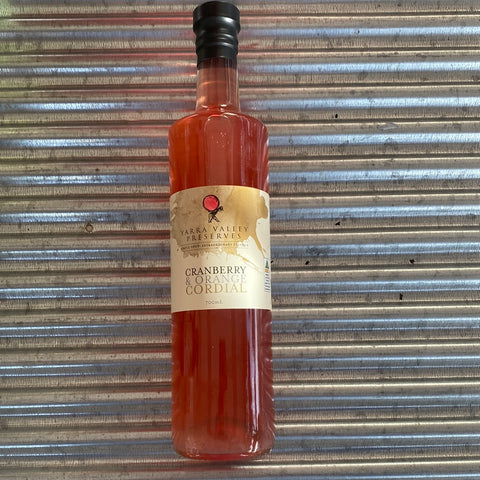 Yarra Valley Cranberry & Orange Cordial 700ml