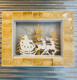 Advent Calendar with Santa Sleigh