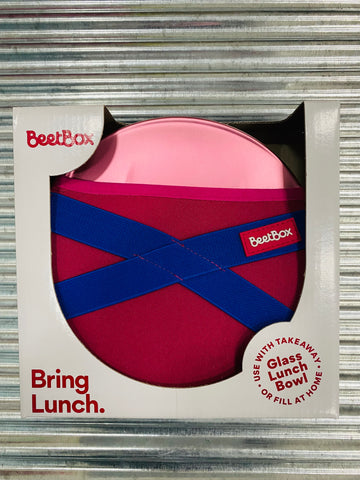 Beetbox. The Glass Lunch Box - Pink