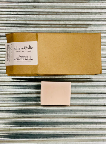 Handmade soap, Lavender, Rose Geranium & Australian Pink Clay 80g