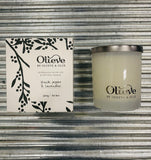 Olive Oil & Soy Wax Candle, Black Pepper & Lavender 300g