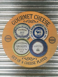 Ceramic Cheese Plates set of 4