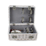 2 Wines Picnic Basket Perfect for two (White)